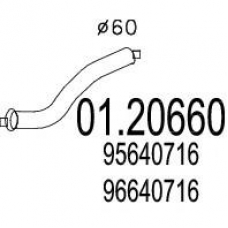 01.20660 MTS Труба выхлопного газа