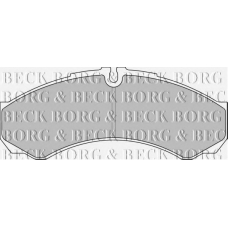 BBP1862 BORG & BECK Комплект тормозных колодок, дисковый тормоз