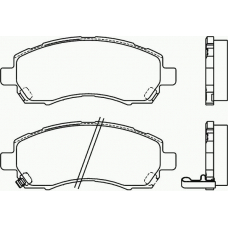 P 78 009 BREMBO Комплект тормозных колодок, дисковый тормоз