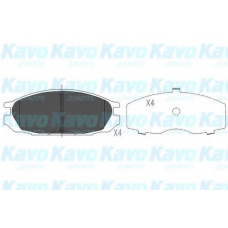 KBP-6510 KAVO PARTS Комплект тормозных колодок, дисковый тормоз