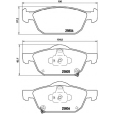 8DB 355 021-431 HELLA PAGID Комплект тормозных колодок, дисковый тормоз