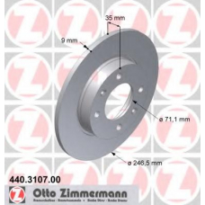 440.3107.00 ZIMMERMANN Тормозной диск