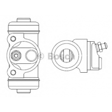 F 026 002 354 BOSCH Колесный тормозной цилиндр