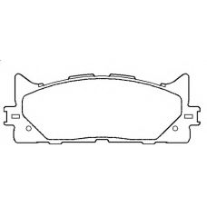AKDC-562H ASVA Комплект тормозных колодок, дисковый тормоз