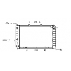 PR2010 AVA Радиатор, охлаждение двигателя