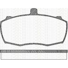 8110 17838 TRISCAN Комплект тормозных колодок, дисковый тормоз