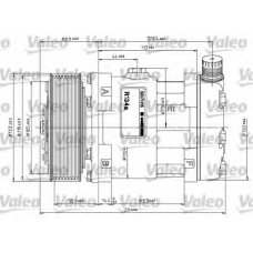 815870 VALEO Компрессор, кондиционер