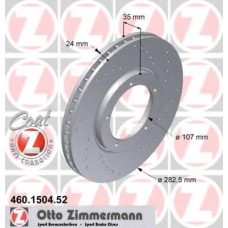 460.1504.52 ZIMMERMANN Тормозной диск