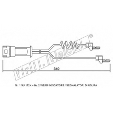 SU.172K fri.tech. Сигнализатор, износ тормозных колодок