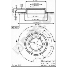 BS 7106 BRECO Тормозной диск