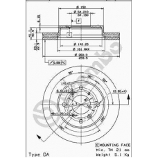 09.6753.24 BREMBO Тормозной диск