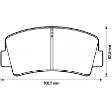 571809B BENDIX Комплект тормозных колодок, дисковый тормоз