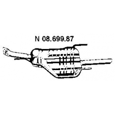 08.699.87 EBERSPACHER Глушитель выхлопных газов конечный
