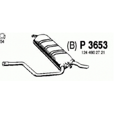 P3653 FENNO Глушитель выхлопных газов конечный