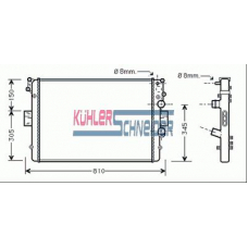 4108501 KUHLER SCHNEIDER Радиатор, охлаждение двигател