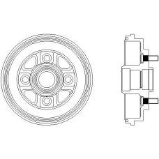 61229 PAGID Тормозной барабан