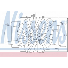 85104 NISSENS Вентилятор, охлаждение двигателя
