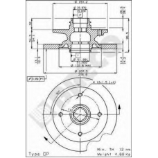 BS 7237 BRECO Тормозной диск