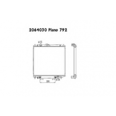 2064030 ORDONEZ Радиатор, охлаждение двигателя