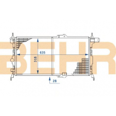 2110401 BEHR Radiator