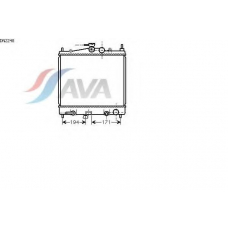 DN2248 AVA Радиатор, охлаждение двигателя