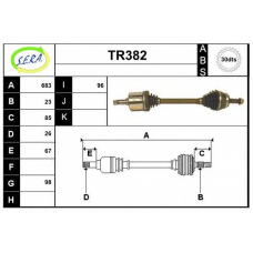 TR382 SERA Приводной вал