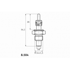 8.504.01 BEHR Датчик, температура охлаждающей жидкости