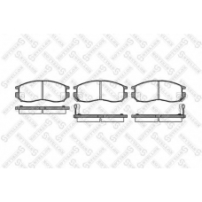 471 002B-SX STELLOX Комплект тормозных колодок, дисковый тормоз