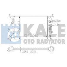 151200 KALE OTO RADYATOR Радиатор, охлаждение двигателя