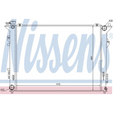 66998 NISSENS Радиатор, охлаждение двигателя