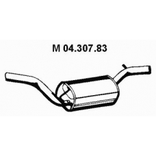 04.307.83 EBERSPACHER Средний глушитель выхлопных газов