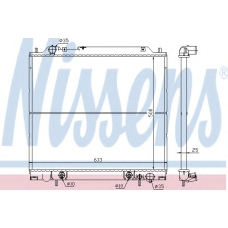 62855 NISSENS Радиатор, охлаждение двигателя