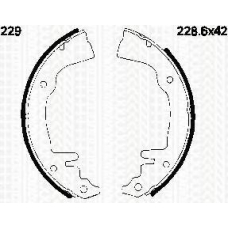 8100 10519 TRISCAN Комплект тормозных колодок