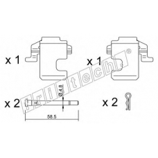 KIT.066 fri.tech. Комплектующие, колодки дискового тормоза