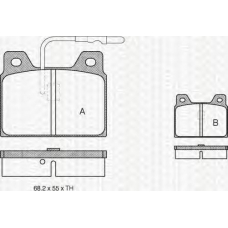 8110 28723 TRIDON Brake pads - rear