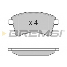 BP3367 BREMSI Комплект тормозных колодок, дисковый тормоз