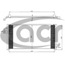 300570 ACR Конденсатор, кондиционер