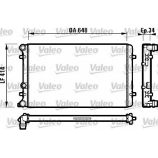 732427 VALEO Радиатор, охлаждение двигателя