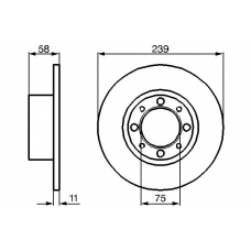 0 986 478 121 BOSCH Тормозной диск