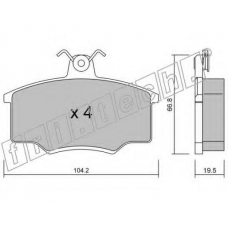 026.0 fri.tech. Комплект тормозных колодок, дисковый тормоз