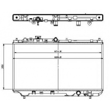509512 NRF Радиатор, охлаждение двигателя