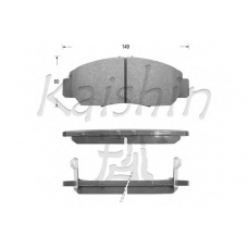 D5113 KAISHIN Комплект тормозных колодок, дисковый тормоз