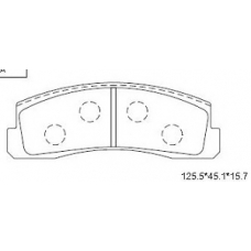 KD8703 ASIMCO Комплект тормозных колодок, дисковый тормоз