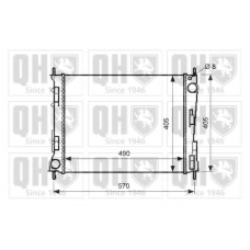 QER2596 QUINTON HAZELL Радиатор, охлаждение двигателя