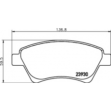 8DB 355 010-541 HELLA PAGID Комплект тормозных колодок, дисковый тормоз