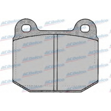 AC058137D AC Delco Комплект тормозных колодок, дисковый тормоз