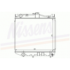 64711 NISSENS Радиатор, охлаждение двигателя
