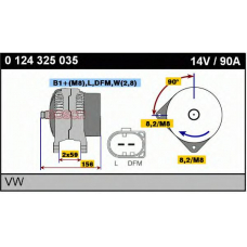 0 124 325 035 BOSCH Генератор