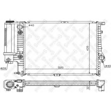 10-25250-SX STELLOX Радиатор, охлаждение двигателя