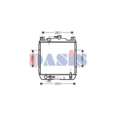 320200N AKS DASIS Радиатор, охлаждение двигателя